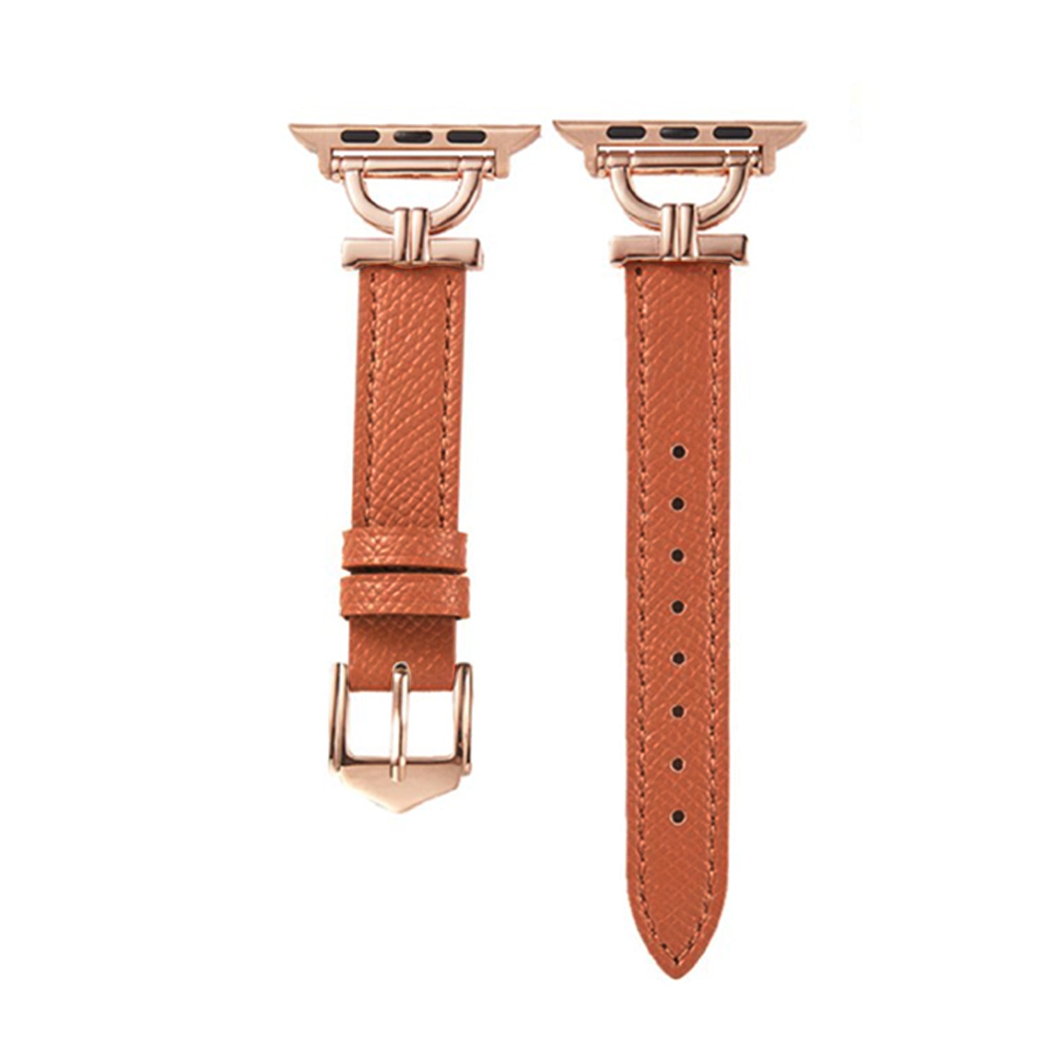 38/40/41mm Apple Watch series 7/6/5/4/3/2/1 metal  leather strap