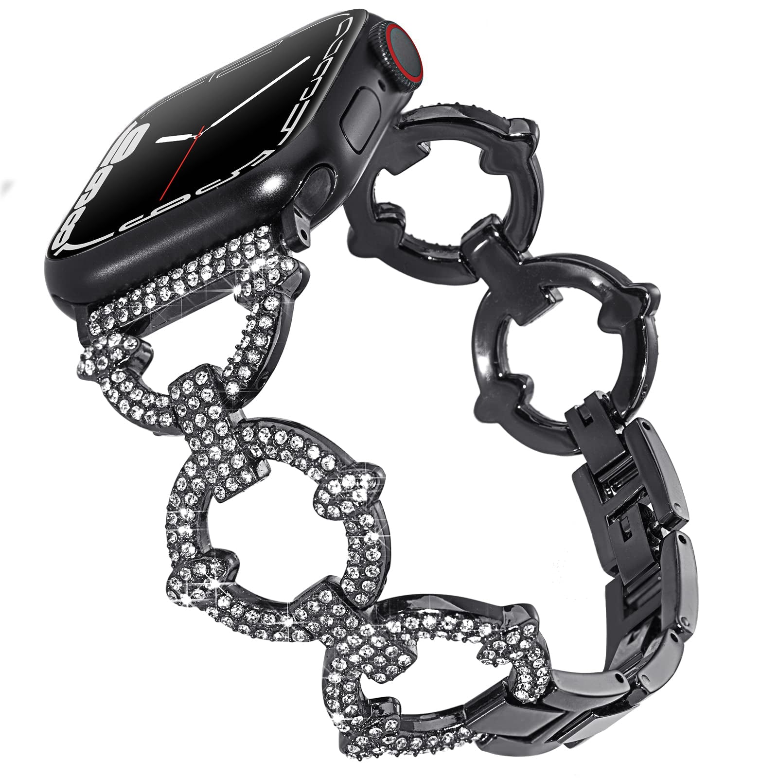 42/44/45mm Apple watch strap 2/3/4/5/6/7 diamond circle metal watch strap