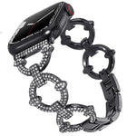 42/44/45mm Apple watch strap 2/3/4/5/6/7 diamond circle metal watch strap