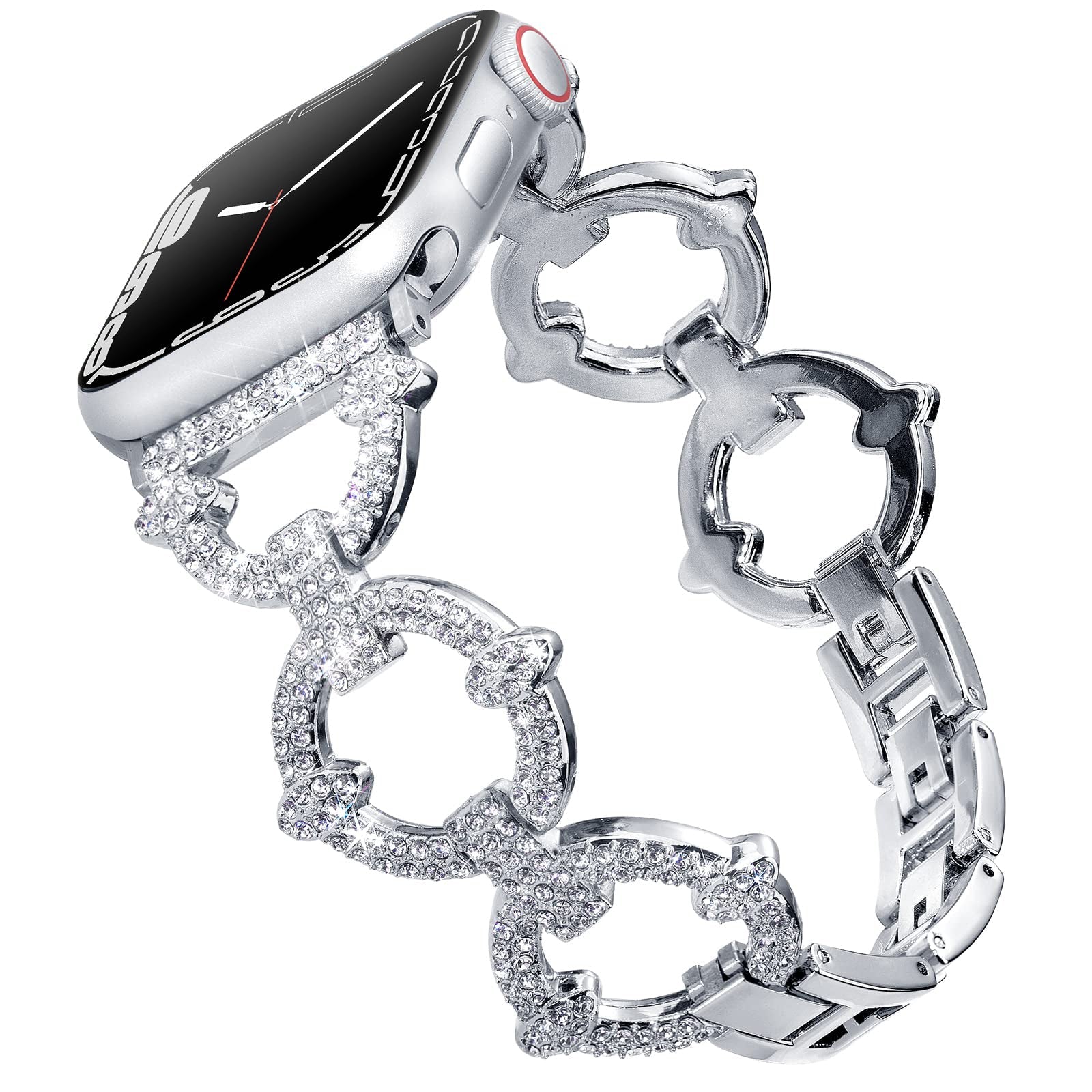 42/44/45mm Apple watch strap 2/3/4/5/6/7 diamond circle metal watch strap