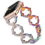 42/44/45mm Apple watch strap 2/3/4/5/6/7 diamond circle metal watch strap