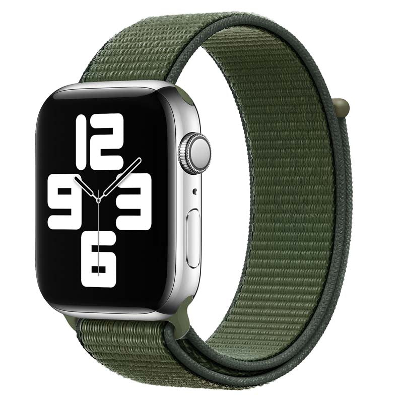 42/44/45mm Adjustable fine woven nylon sport loop Fine woven nylon sport loop strap, Esuitable for Apple Watch series SE/7/6/5/4/3/2/1