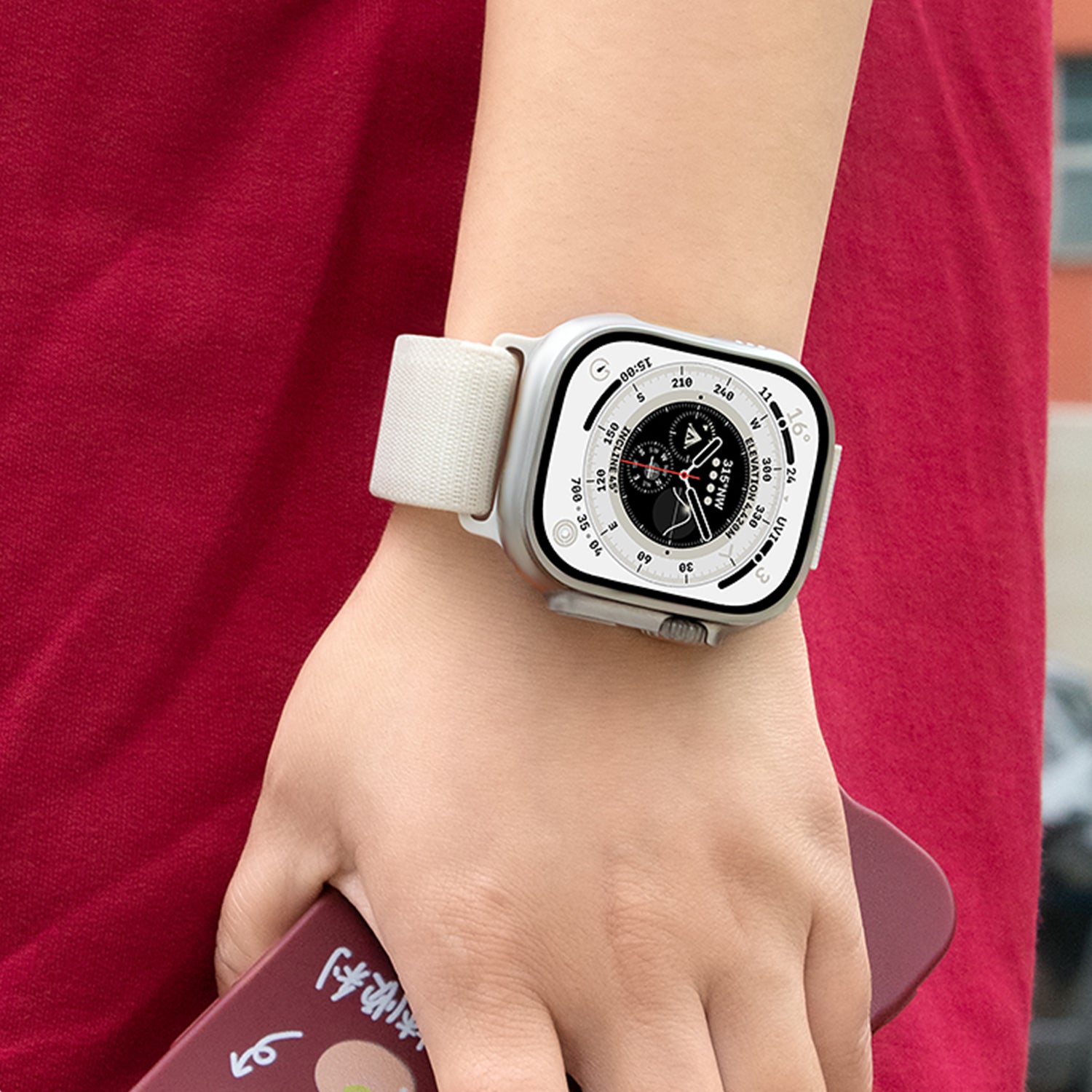 38/40/41mm Apple Watch Double layer finely woven loopback strap 1/2/3/4/5/6/7/8/SE(2)/SE(1)