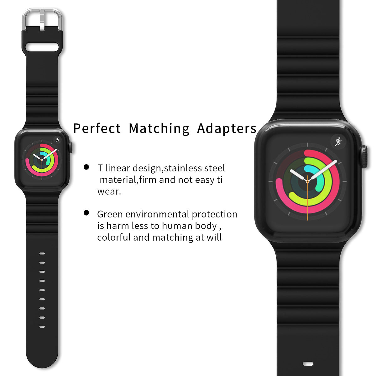 38/40/41mm Apple Watch Series 1/2/3/4/5/6/7/8/SE silicone strap