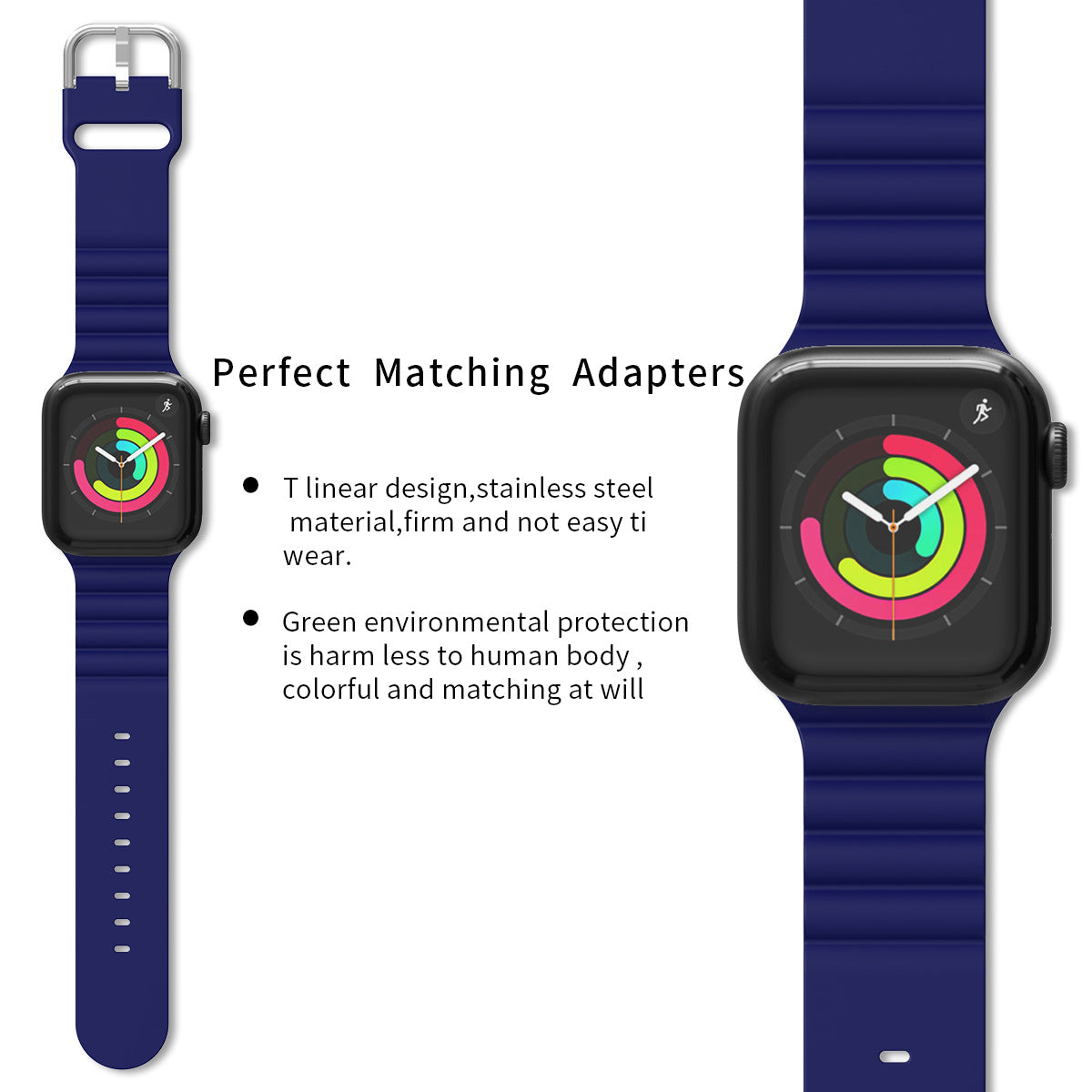 38/40/41mm Apple Watch Series 1/2/3/4/5/6/7/8/SE silicone strap