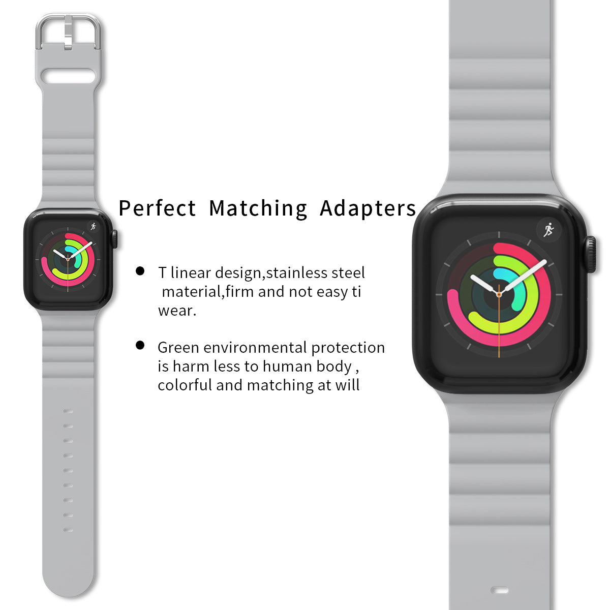 38/40/41mm Apple Watch Series 1/2/3/4/5/6/7/8/SE silicone strap