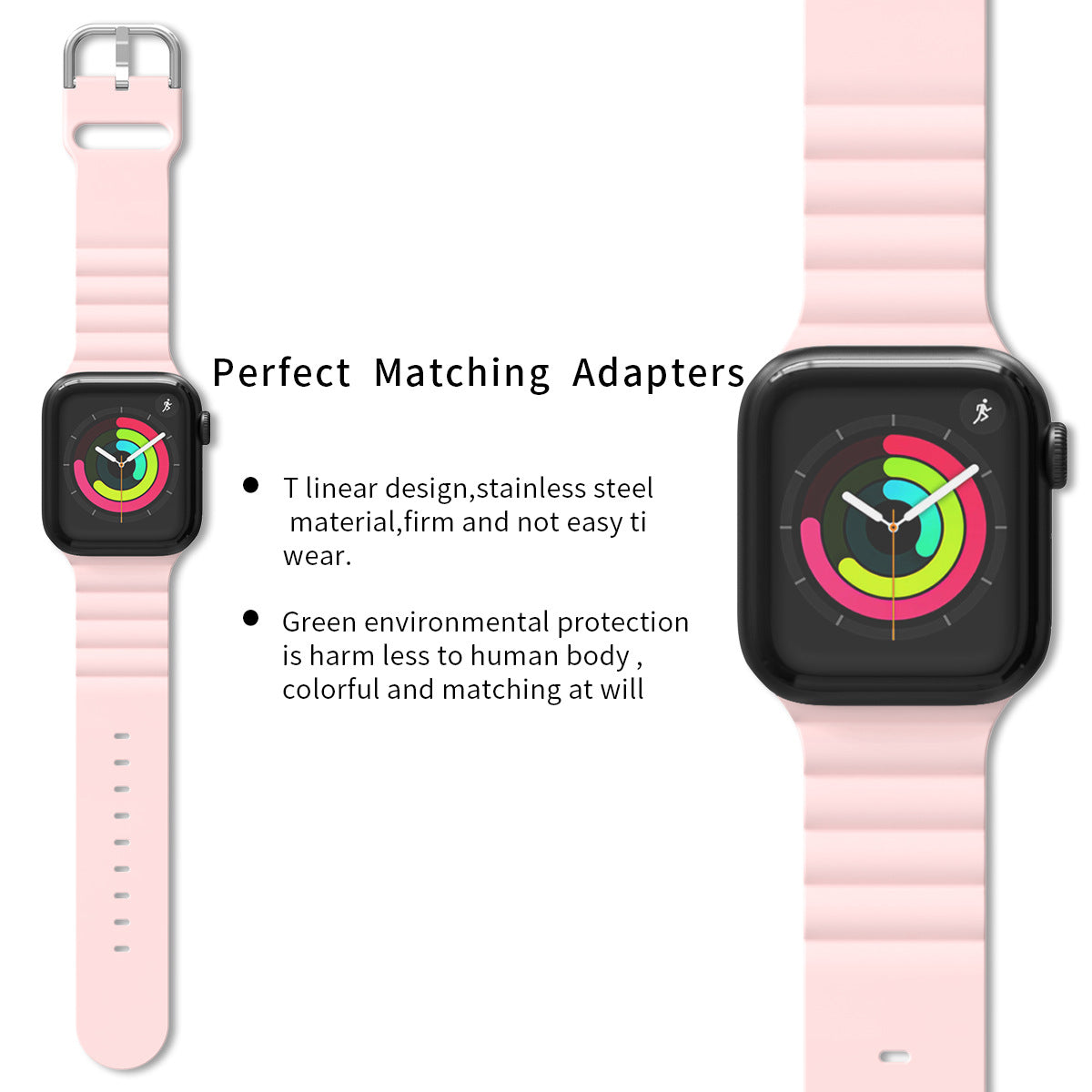 38/40/41mm Apple Watch Series 1/2/3/4/5/6/7/8/SE silicone strap