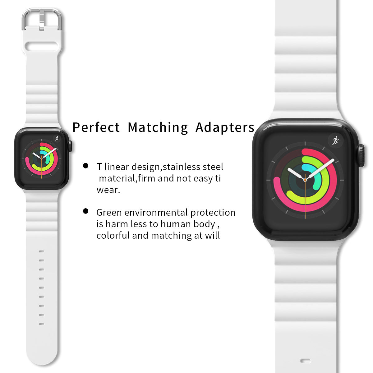 38/40/41mm Apple Watch Series 1/2/3/4/5/6/7/8/SE silicone strap