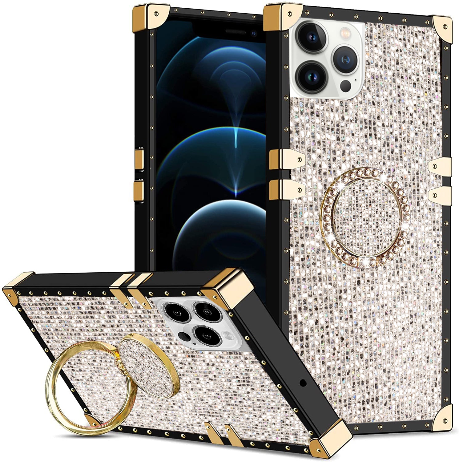 iPhone 13 Pro TPU Luxury  Fashion Case with Kickstand