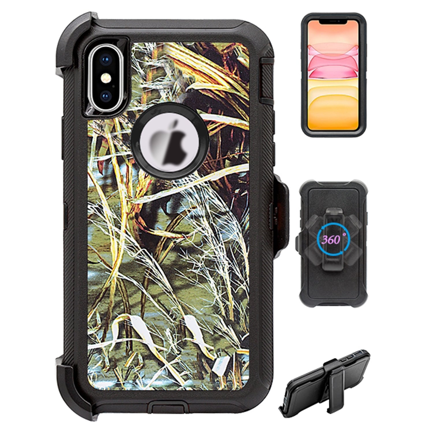 Design Full Protection Heavy Duty Case for Apple iPhone Xs Max(6.5")