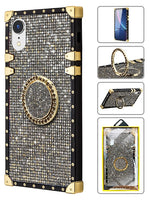 TPU Luxury Diamonds Fashion Case with Kickstand for iPhone XR