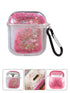 Transparent Floating Glitter Protective Case with Keychain for Airpods