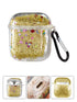 Transparent Floating Glitter Protective Case with Keychain for Airpods