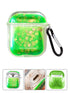 Transparent Floating Glitter Protective Case with Keychain for Airpods