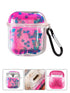 Transparent Floating Glitter Protective Case with Keychain for Airpods