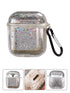 Transparent Floating Glitter Protective Case with Keychain for Airpods