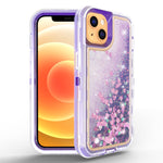 Transparent Floating Glitter Heavy Duty Case  for iPhone 13 mini
