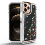 iPhone 13 Pro Transparent Floating Glitter Heavy Duty Case