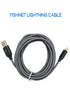 9FT Braided Nylon Fishnet Lightning Charging Cable Cord for iPhone 11/11 Pro /11 Pro Max/ Xs Max/ X / XS/ 8 / 7