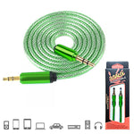 Fishnet Design Stereo AUX Audio Cable Male to Male Stereo Audio Cable (3FT)