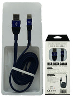 Flat Noodle Braided Woven Fast Charging USB-Type C Cable