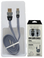 Flat Noodle Braided Woven Fast Charging USB-Type C Cable