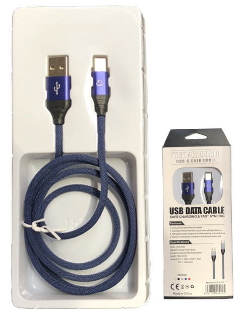 Heavy Duty Braided Woven Fast Charging USB-Type C Cable