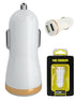 2.4A 2 Port Dual USB Car Adapter for Mobile Phones
