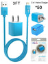 50 PCS 2 in 1 Home Charger for iPhone XM/XR/X/8/7/6/5