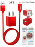 2 in 1 Home Charger Compatible with Apple iPhone XM/XR/X/8/7/6/5