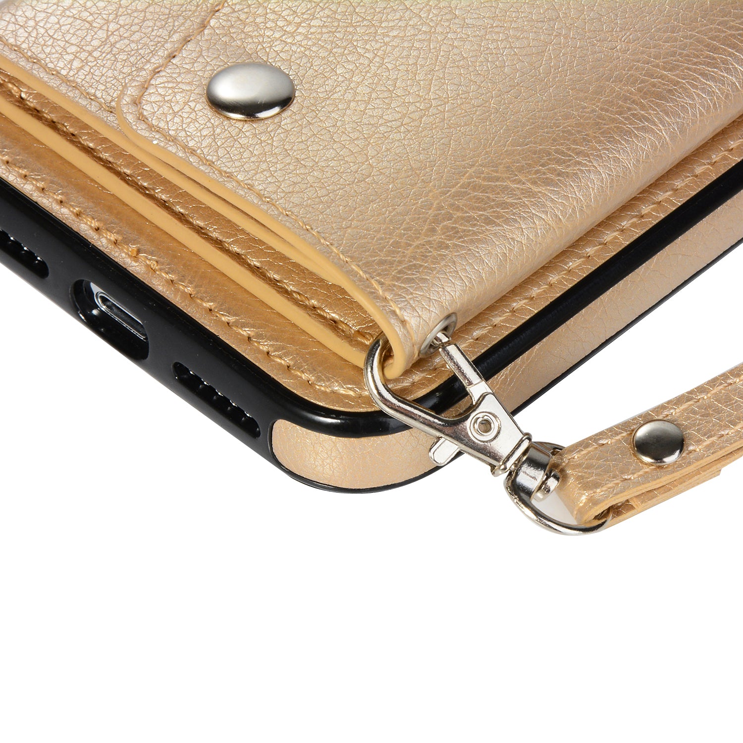 iPhone XR(6.1") Kickstand Wallet Case with Credit Card Pockets