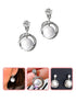 A Dozen of Cultured Colorful Pearl Rhinestone Earrings (E1078)
