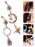 A Dozen of Tassel Long Drop Rhinestone Dangle Earrings (E1094)