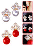 A Dozen of Pearl Earrings Rhinestone Elegant Jewelry (E469)