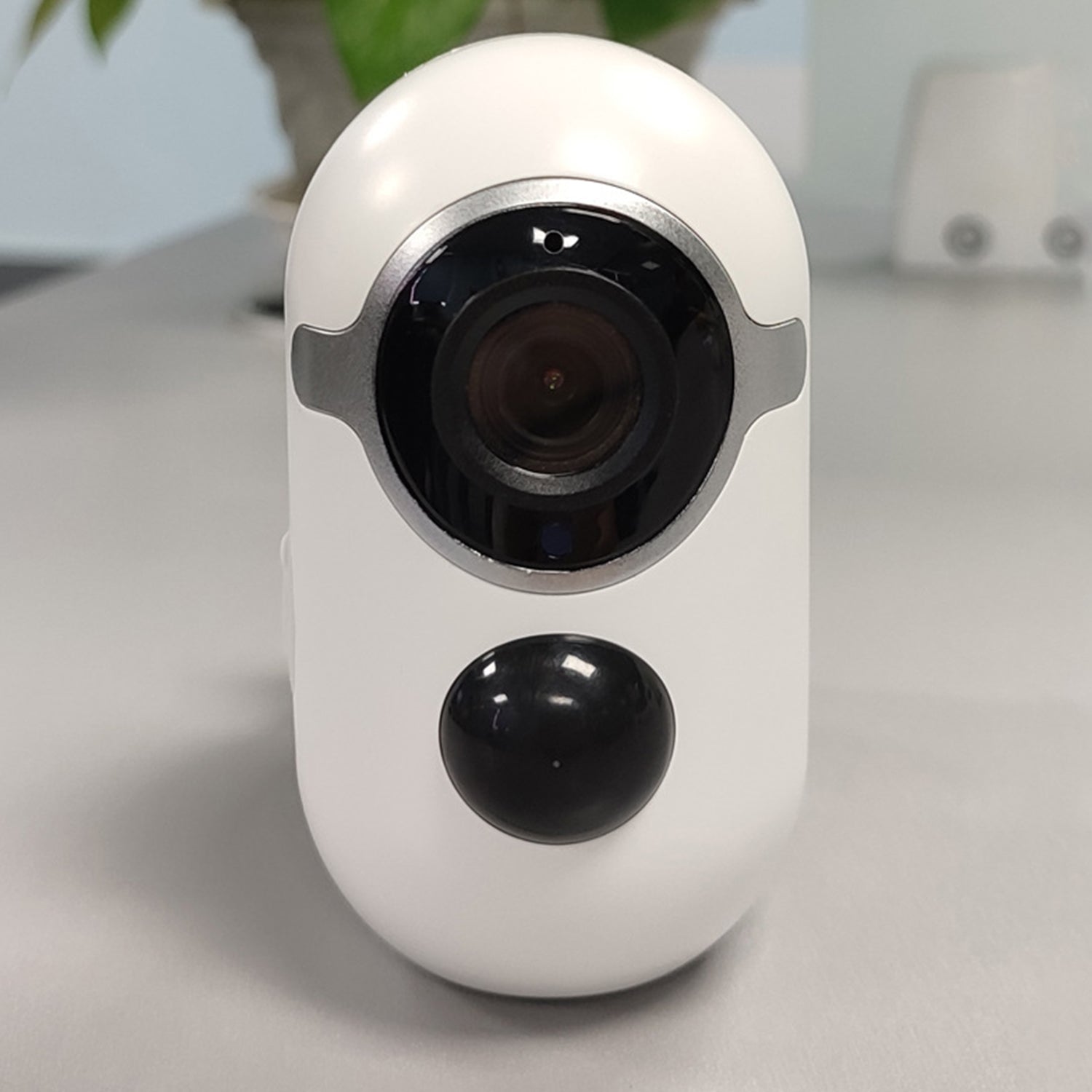Household wifi high-definition camera solar infrared detection sensing monitor-White