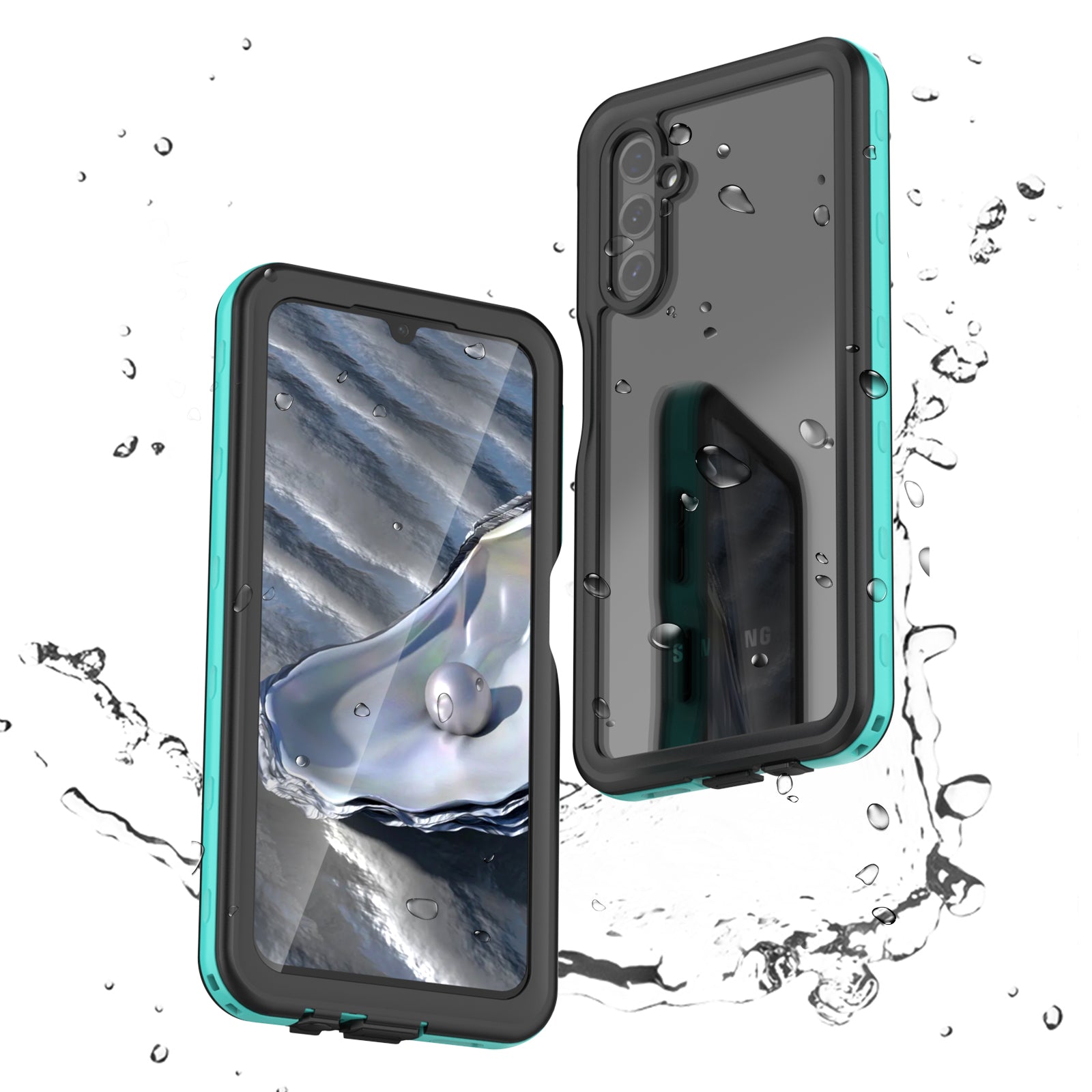Samsung Galaxy A14 360 Full Protective Waterproof Case with Built-in Screen Fingerprint Protector