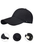 Baseball Cap Classic Adjustable Plain Hat Men Women Unisex- Black