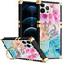 iPhone 13 Pro TPU Luxury Black Butterfly Case with Kickstand