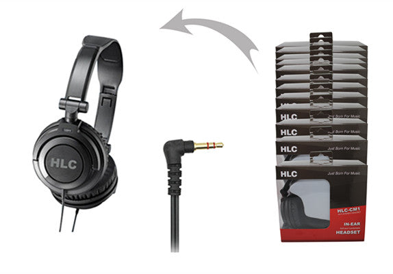 A Dozen Premium Universal Headset(HLC-CM1 Black)