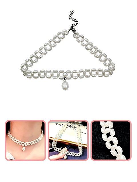 A Dozen of Cultured Pearl Necklaces for Women (HN310)