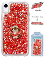 Floating Glitter Star Ring Phone Holder Case for iPhone XR