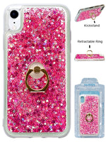 Floating Glitter Star Ring Phone Holder Case for iPhone XR