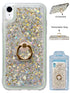 Floating Glitter Star Ring Phone Holder Case for iPhone XR