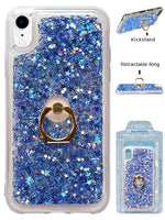Floating Glitter Star Ring Phone Holder Case for iPhone XR