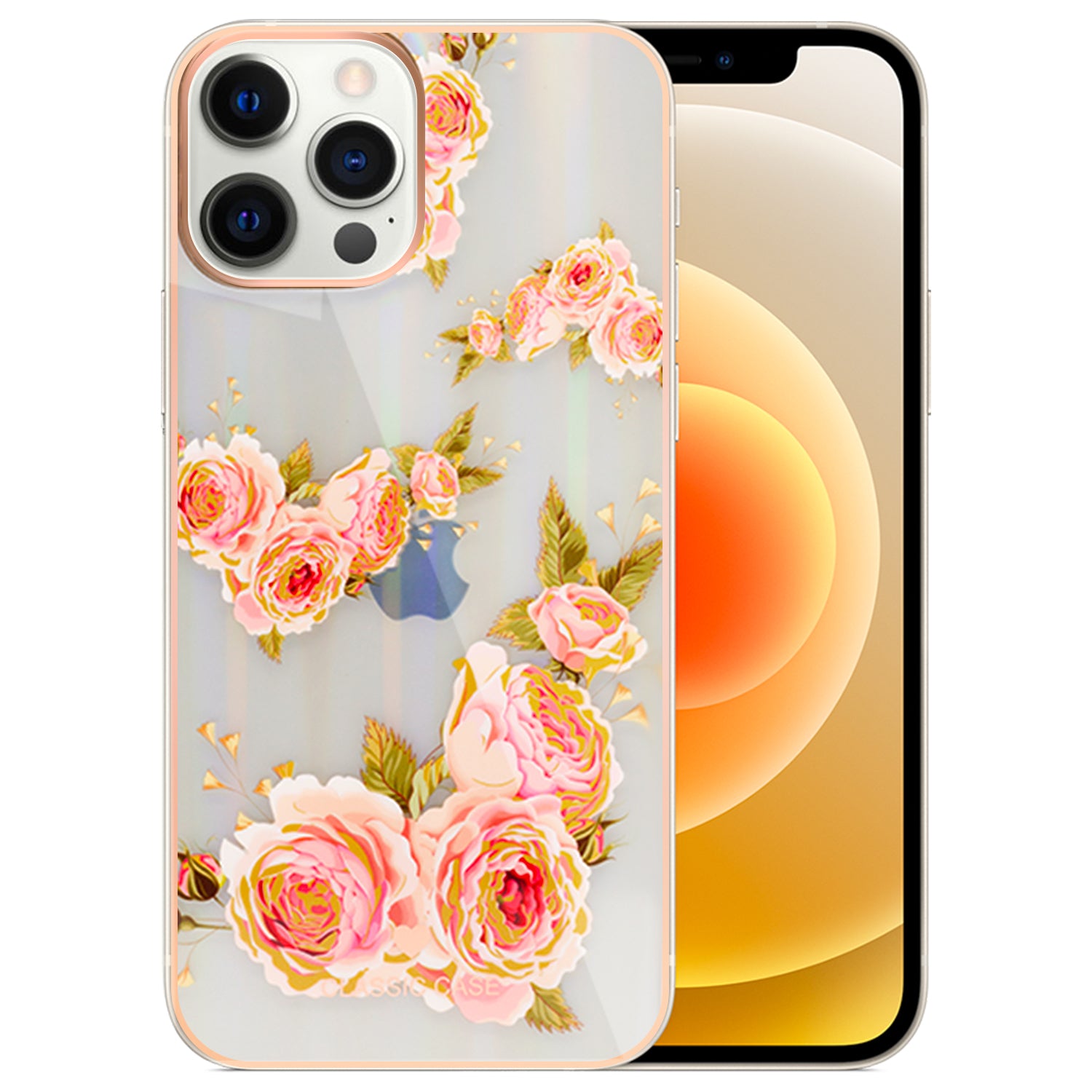 iPhone 12/12Pro(6.1'') TPU painted fashion flower case