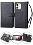 iPhone 11 (6.1") 2 in 1 Leather Wallet Case With 9 Credit Card Slots and Removable Back Cover 