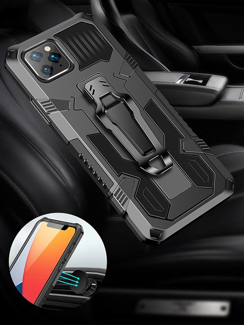 Back Clip Magnetic GPS car mount Phone Holder for iPhone 12 Mini (5.4")