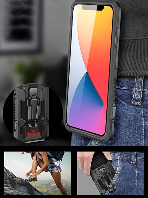 Back Clip Magnetic GPS car mount Phone Holder for iPhone 12 Mini (5.4")