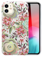 Plating Flower Silicone Cases with Laser Effect for iPhone 11 (6.1")