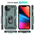 iPhone 13 Dual Colors Ring Magnetic GPS car mount Phone Holder Case